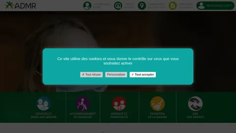 Capture du site ADMR