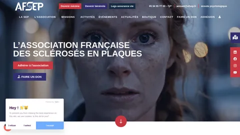 Capture du site AFSEP