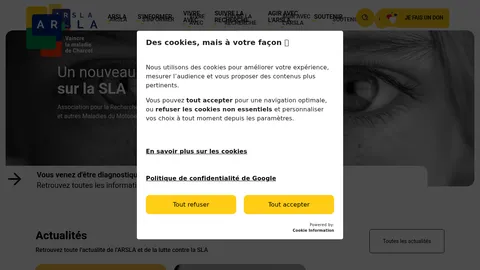 Capture du site ARSLA
