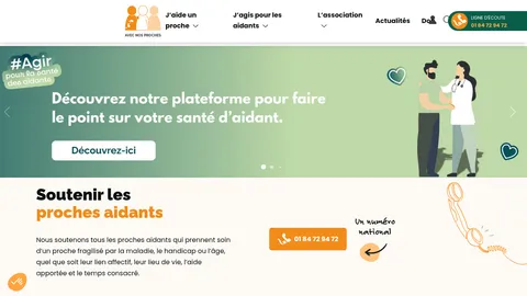 Capture du site Avec Nos Proches