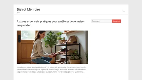 Capture du site Bistrot Mémoire