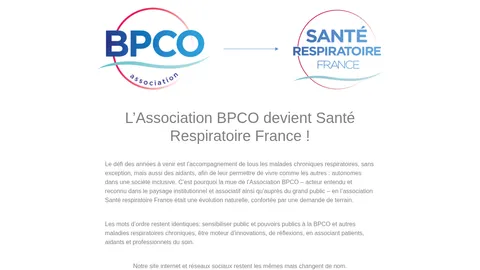 Capture du site Association BPCO