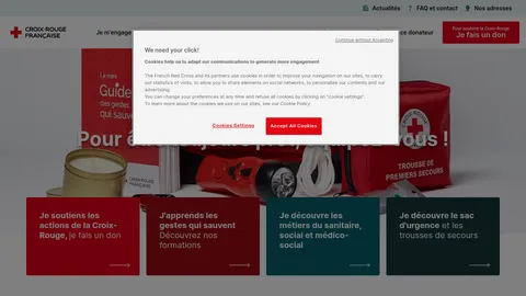 Capture du site Croix-Rouge française