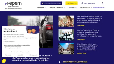 Capture du site FEPEM