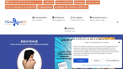 Capture du site Fibromyalgie SOS