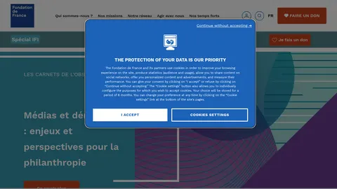 Capture du site Fondation de France