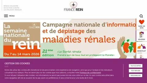 Capture du site France Rein