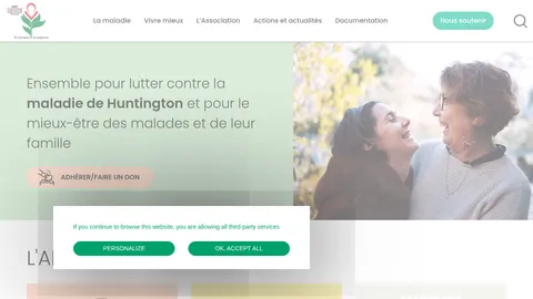 Capture du site Huntington France