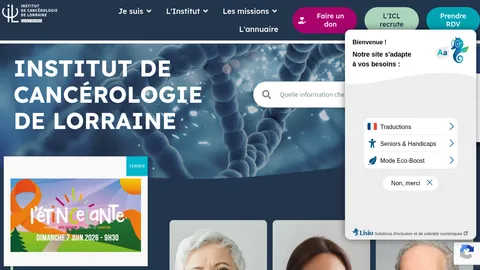 Capture Institut de Cancérologie de Lorraine