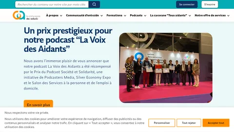 Capture du site Compagnie des Aidants