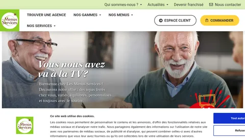 Capture du site Les Menus Services