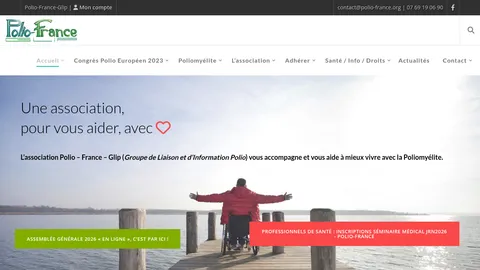 Capture du site Polio France