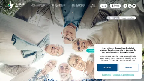 Capture du site Présence Verte