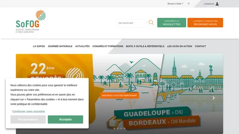 Capture d'écran du site de la SoFOG